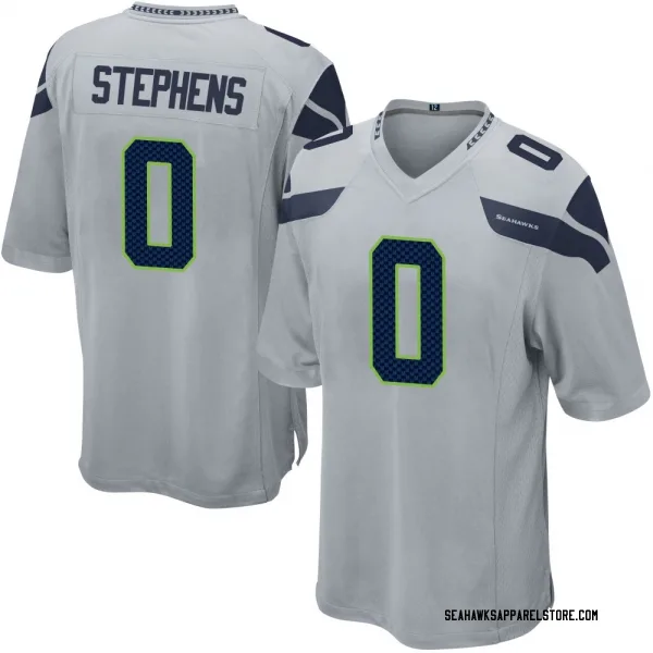 Men's Beau Stephens Seattle Seahawks Game Gray Alternate Jersey