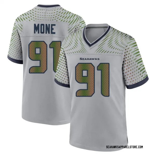 Men's Bryan Mone Seattle Seahawks Game Gray Wolf 2025 Rivalries Collection Jersey