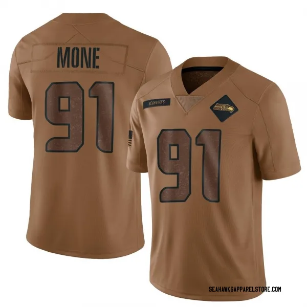 Men's Bryan Mone Seattle Seahawks Limited Brown 2023 Salute To Service Jersey