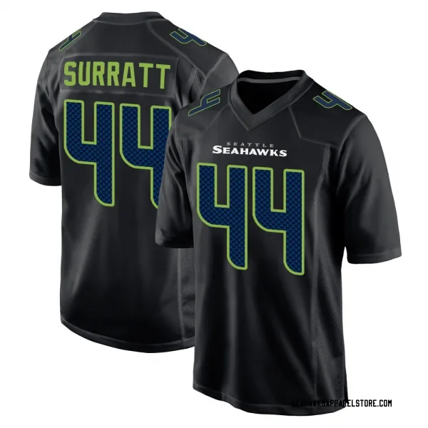 Men's Chazz Surratt Seattle Seahawks Game Black Carbon Fashion Jersey