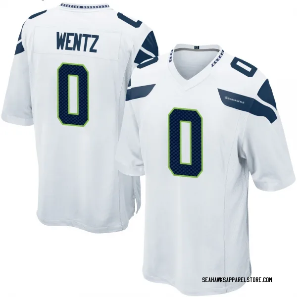 Men's Levi Wentz Seattle Seahawks Game White Jersey