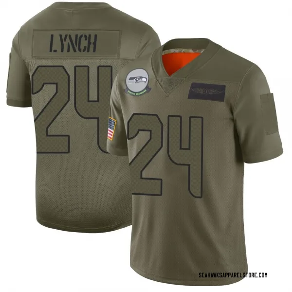 marshawn lynch seahawks jersey grey