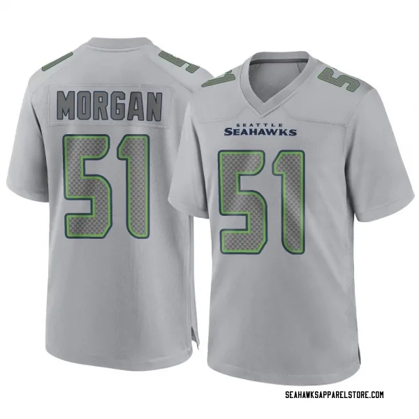 Men's Mike Morgan Seattle Seahawks Game Gray Atmosphere Fashion Jersey