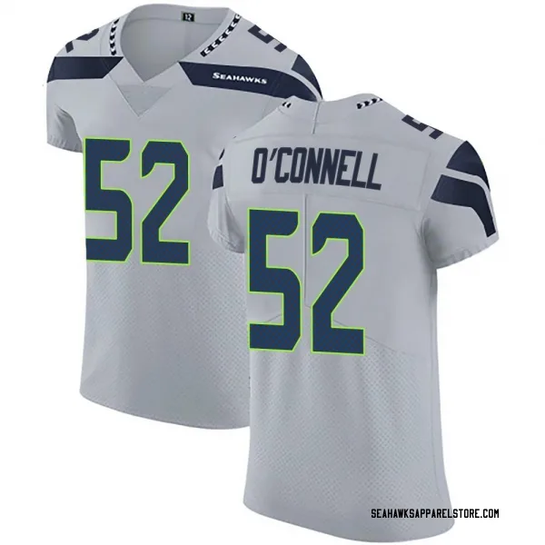 Men's Patrick O'Connell Seattle Seahawks Elite Gray Alternate Vapor Untouchable Jersey