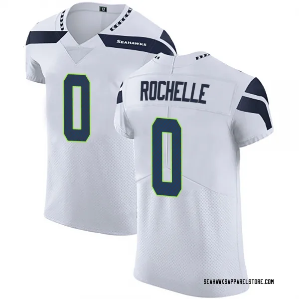 Men's Rashad Rochelle Seattle Seahawks Elite White Vapor Untouchable Jersey