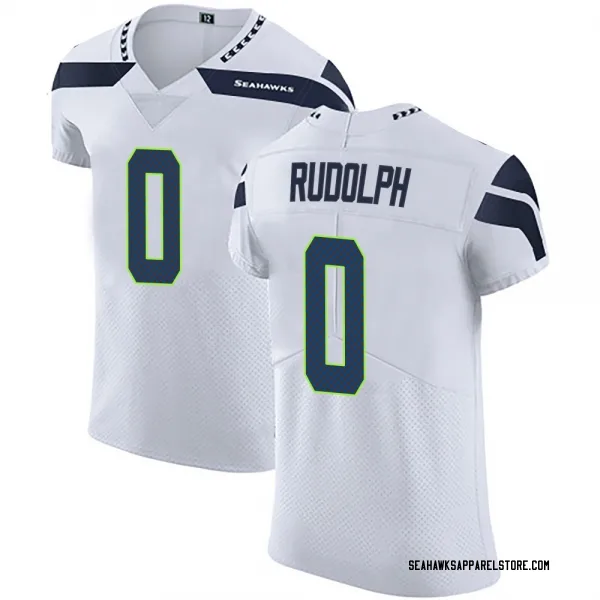 Men's Trayvon Rudolph Seattle Seahawks Elite White Vapor Untouchable Jersey