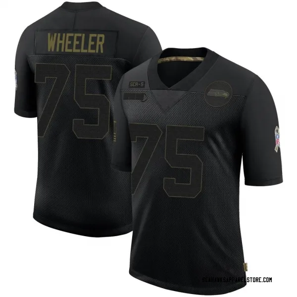 Youth Chad Wheeler Seattle Seahawks Limited Black 2020 Salute To Service Jersey