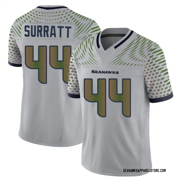 Youth Chazz Surratt Seattle Seahawks Limited Gray Wolf 2025 Rivalries Collection Jersey