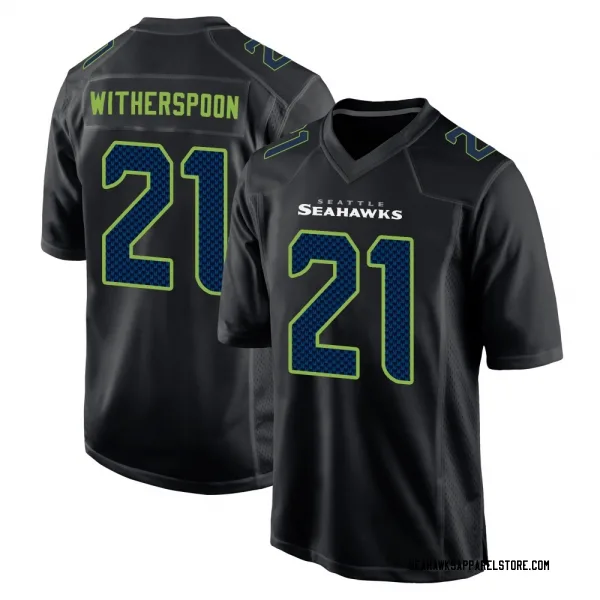 Youth Devon Witherspoon Seattle Seahawks Game Black Carbon Fashion Jersey