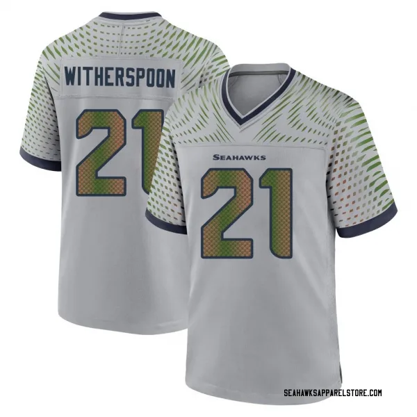 Youth Devon Witherspoon Seattle Seahawks Game Gray Wolf 2025 Rivalries Collection Jersey