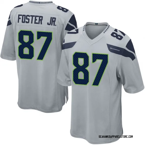 Youth Montorie Foster Jr. Seattle Seahawks Game Gray Alternate Jersey