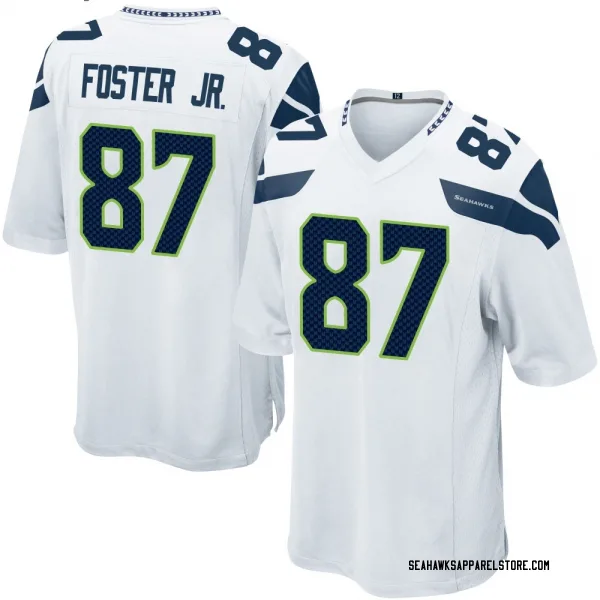 Youth Montorie Foster Jr. Seattle Seahawks Game White Jersey